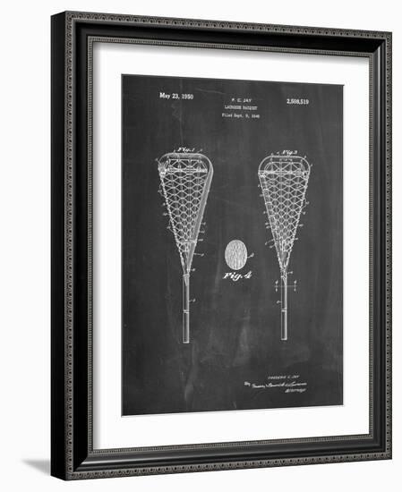 Lacrosse Stick 1948 Patent-Cole Borders-Framed Art Print