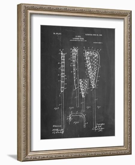 Lacrosse Stick Patent-null-Framed Art Print