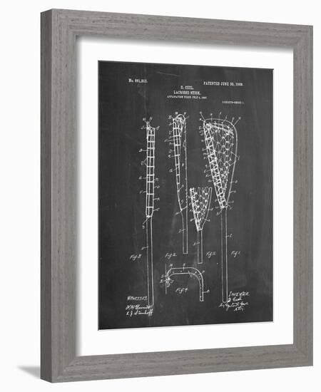 Lacrosse Stick Patent-null-Framed Art Print