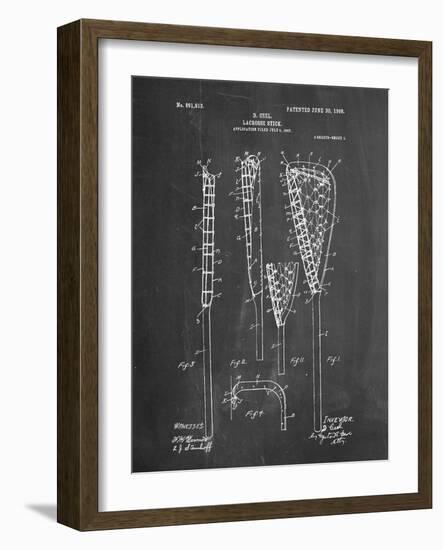 Lacrosse Stick Patent-null-Framed Art Print