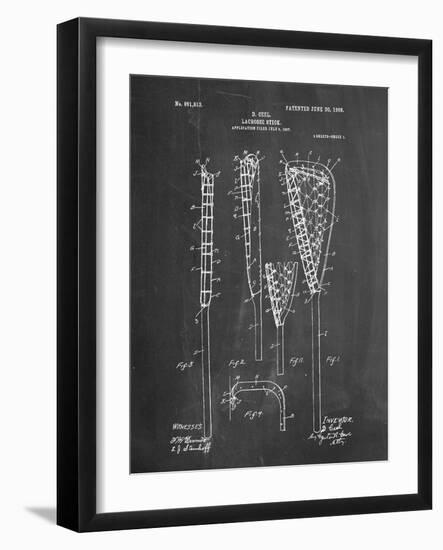 Lacrosse Stick Patent-null-Framed Art Print