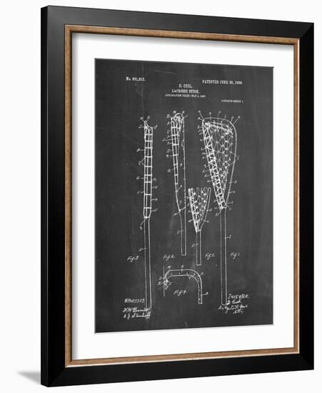 Lacrosse Stick Patent-null-Framed Art Print