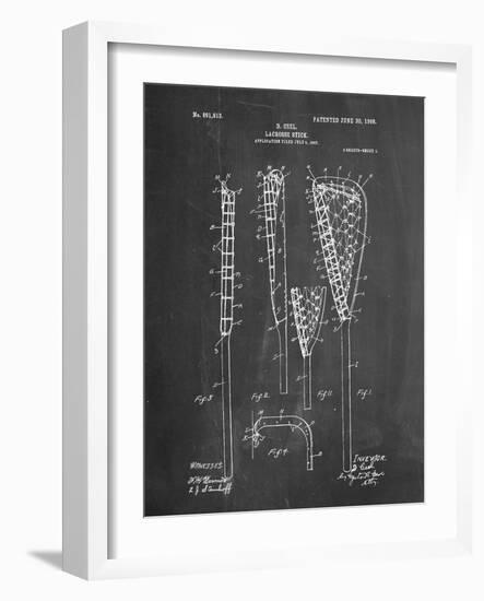 Lacrosse Stick Patent-null-Framed Art Print