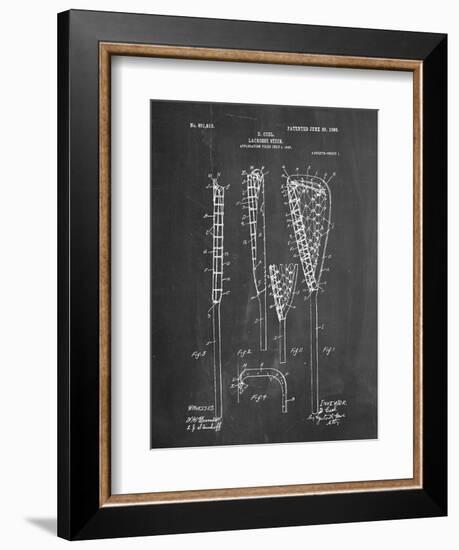 Lacrosse Stick Patent--Framed Art Print