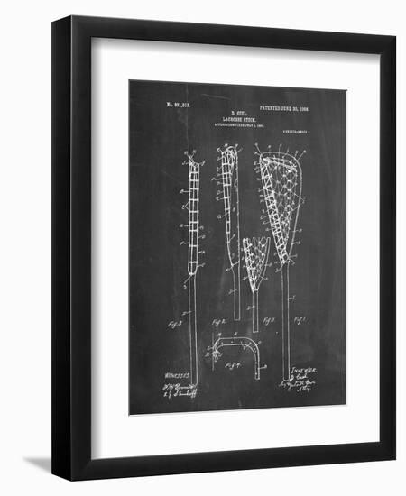 Lacrosse Stick Patent-null-Framed Art Print