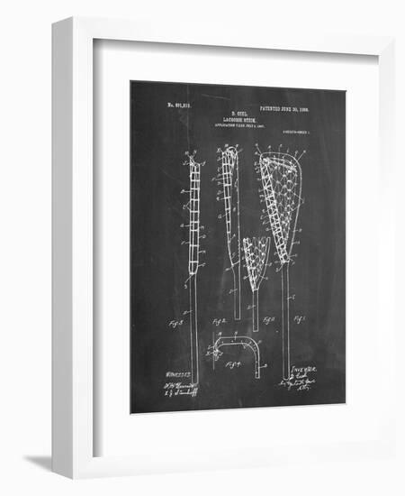 Lacrosse Stick Patent--Framed Art Print