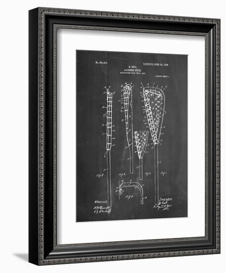 Lacrosse Stick Patent--Framed Art Print