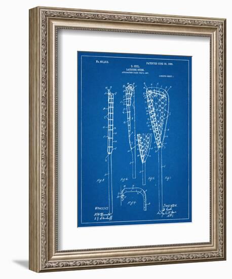 Lacrosse Stick Patent-null-Framed Art Print