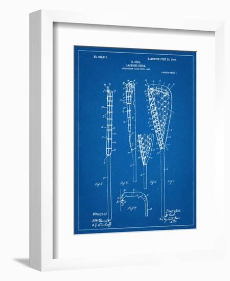 Lacrosse Stick Patent-null-Framed Art Print