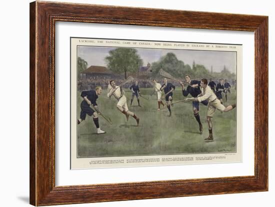 Lacrosse-Ernest Prater-Framed Giclee Print