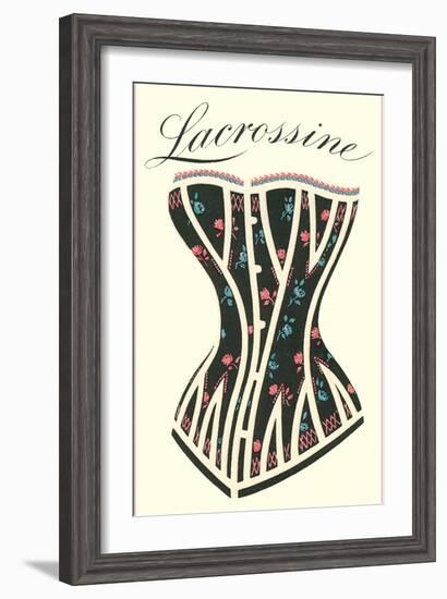 Lacrossine Corset-null-Framed Art Print