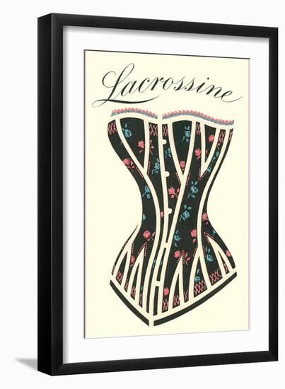 Lacrossine Corset-null-Framed Art Print