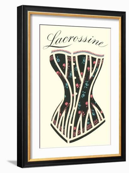 Lacrossine Corset-null-Framed Art Print