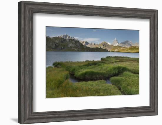 Lacs De Fen�e, Grandes Jorasses, Valais, Switzerland-Rainer Mirau-Framed Premium Photographic Print