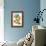 Lacuna - Aqua and Orange-Tonya Newton-Framed Art Print displayed on a wall