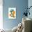 Lacuna - Aqua and Orange-Tonya Newton-Art Print displayed on a wall