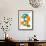 Lacuna - Aqua and Orange-Tonya Newton-Framed Art Print displayed on a wall