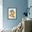 Lacuna - Aqua and Orange-Tonya Newton-Framed Art Print displayed on a wall