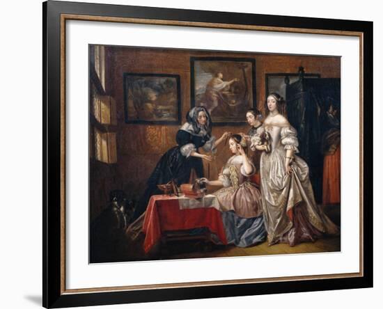 Ladies and maids-Lancelot Volders-Framed Giclee Print