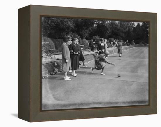 Ladies Bowling Club-null-Framed Premier Image Canvas