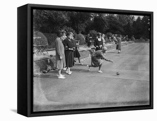 Ladies Bowling Club-null-Framed Premier Image Canvas