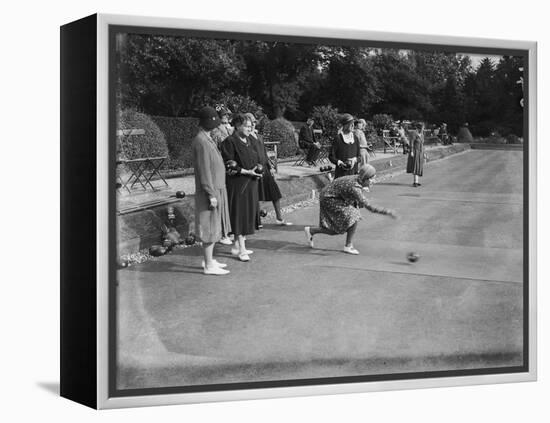Ladies Bowling Club-null-Framed Premier Image Canvas