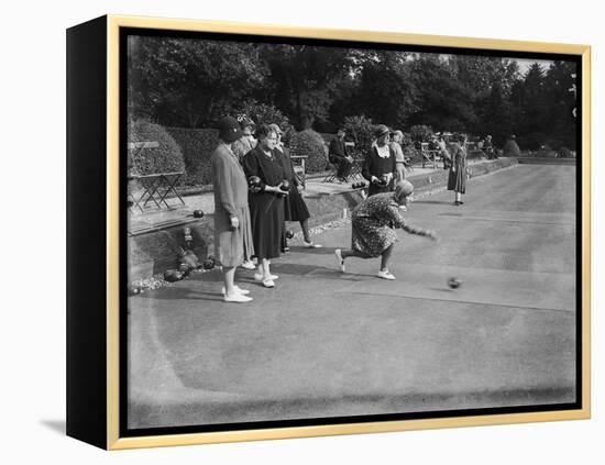 Ladies Bowling Club-null-Framed Premier Image Canvas
