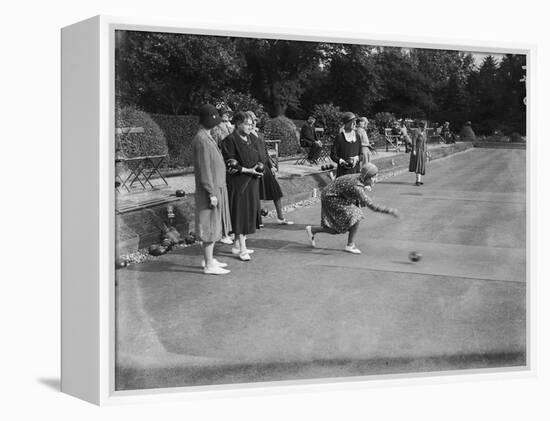 Ladies Bowling Club-null-Framed Premier Image Canvas