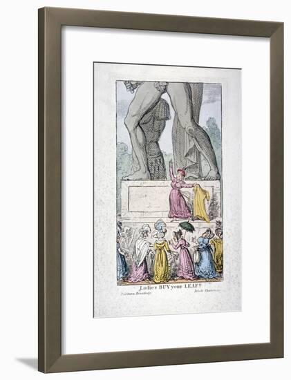 Ladies Buy Your Leaf!, C1822-George Cruikshank-Framed Giclee Print