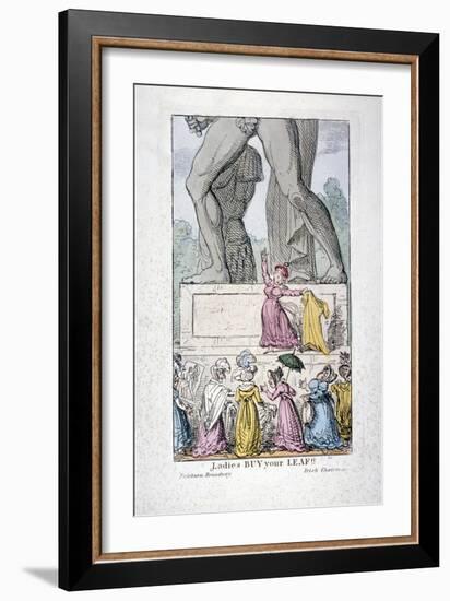 Ladies Buy Your Leaf!, C1822-George Cruikshank-Framed Giclee Print