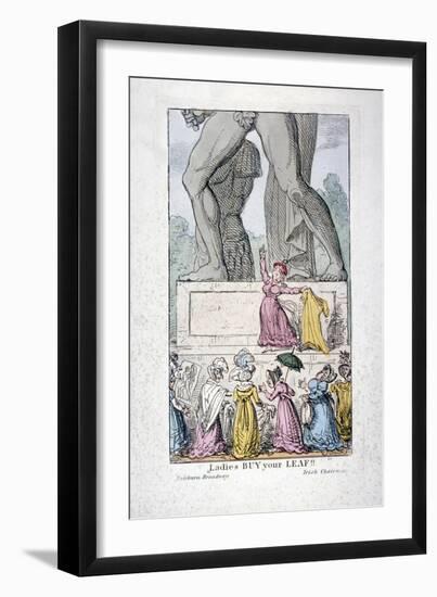 Ladies Buy Your Leaf!, C1822-George Cruikshank-Framed Giclee Print