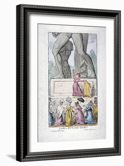 Ladies Buy Your Leaf!, C1822-George Cruikshank-Framed Giclee Print