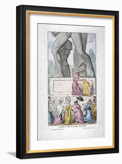 Ladies Buy Your Leaf!, C1822-George Cruikshank-Framed Giclee Print