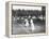 Ladies' Doubles Match at Wimbledon-null-Framed Premier Image Canvas