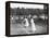 Ladies' Doubles Match at Wimbledon-null-Framed Premier Image Canvas