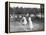 Ladies' Doubles Match at Wimbledon-null-Framed Premier Image Canvas