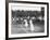 Ladies' Doubles Match at Wimbledon-null-Framed Photographic Print