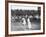 Ladies' Doubles Match at Wimbledon-null-Framed Photographic Print