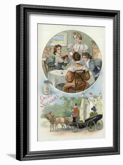 Ladies Enjoying Suchard Cocoa-null-Framed Giclee Print