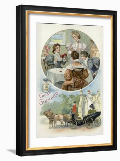 Ladies Enjoying Suchard Cocoa-null-Framed Giclee Print