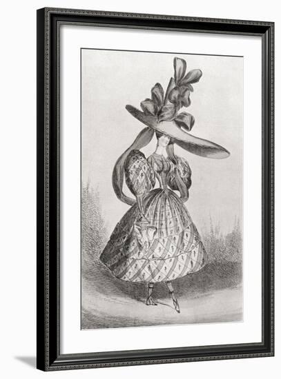 Ladies Fashion in 1828-null-Framed Giclee Print
