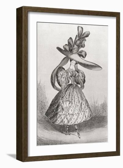 Ladies Fashion in 1828-null-Framed Giclee Print