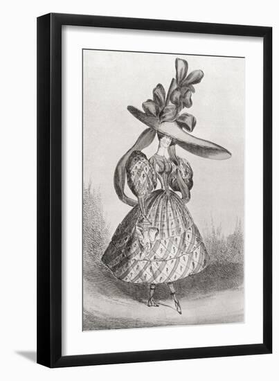 Ladies Fashion in 1828-null-Framed Giclee Print