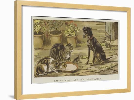 Ladies First and Gentlemen After-S.t. Dadd-Framed Giclee Print