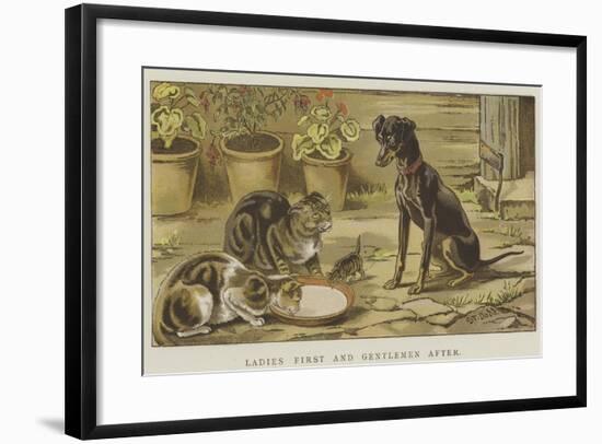 Ladies First and Gentlemen After-S.t. Dadd-Framed Giclee Print