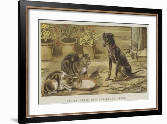 Ladies First and Gentlemen After-S.t. Dadd-Framed Giclee Print