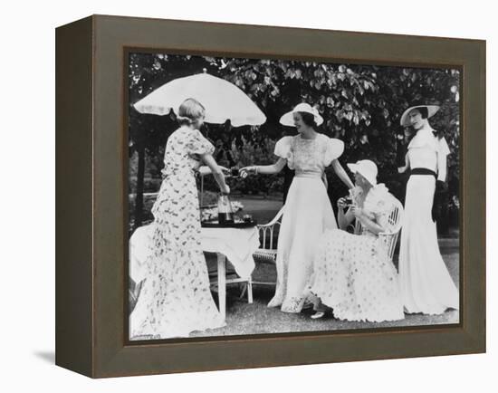 Ladies' Garden Party, 1934-null-Framed Premier Image Canvas