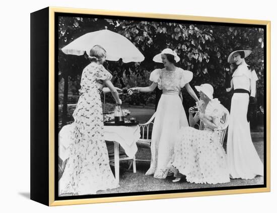 Ladies' Garden Party, 1934-null-Framed Premier Image Canvas