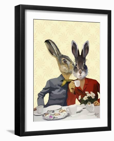 Ladies Gossiping-Fab Funky-Framed Art Print