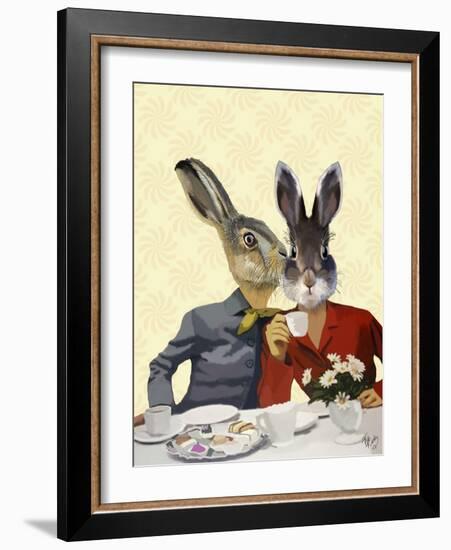 Ladies Gossiping-Fab Funky-Framed Art Print